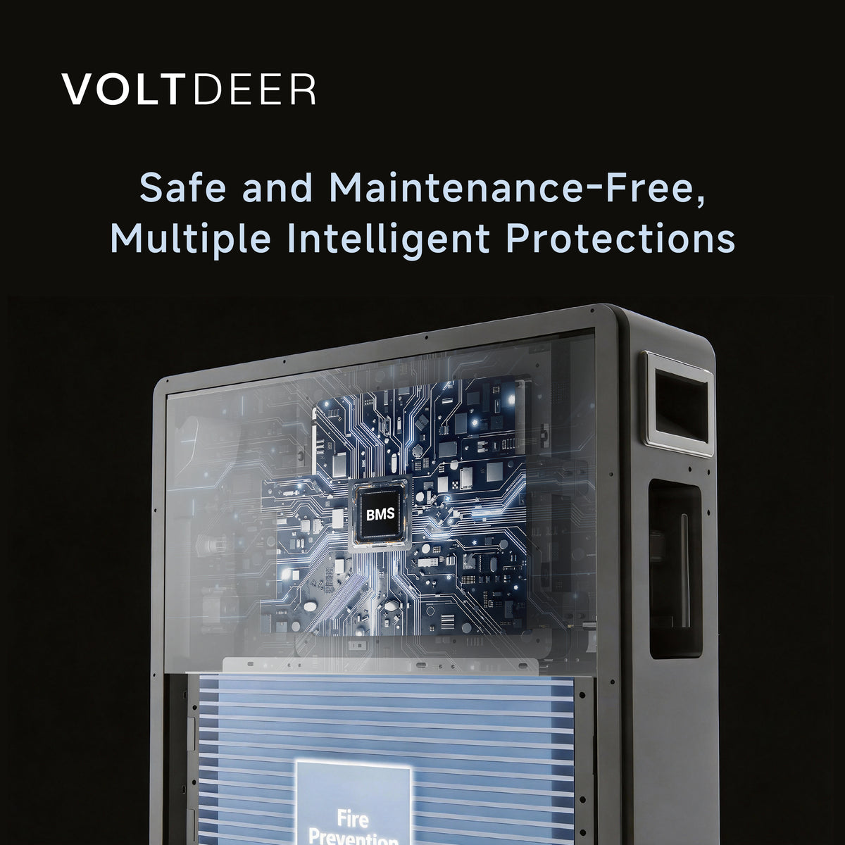 Voltdeer SR5000 AC Pro | 2.5kW, 5.12kWh | Pylontech LiFePO₄ met noodstroom